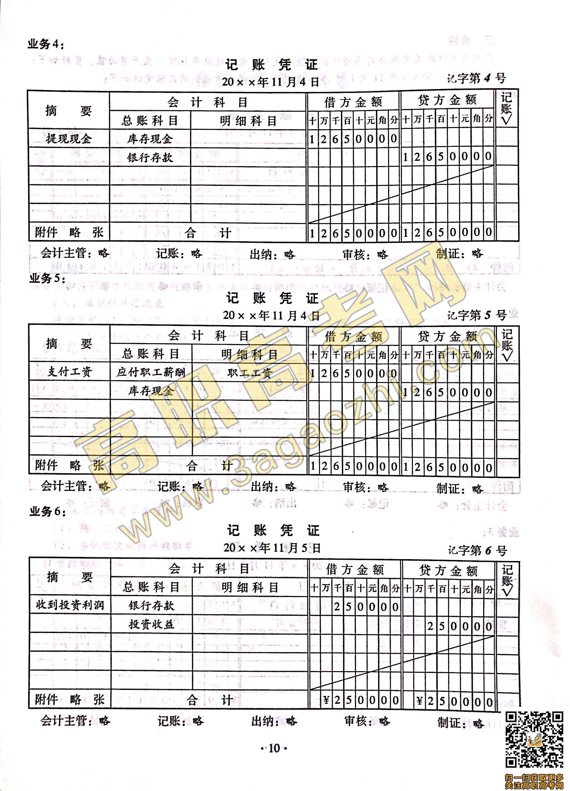 2019年高职高考《会计》课程技能证书考试大纲及样题