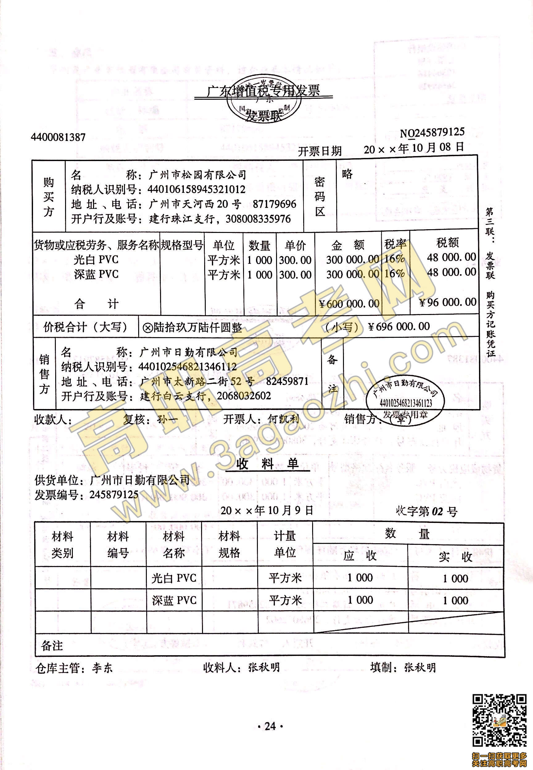 2019年高职高考《会计》课程技能证书考试大纲及样题