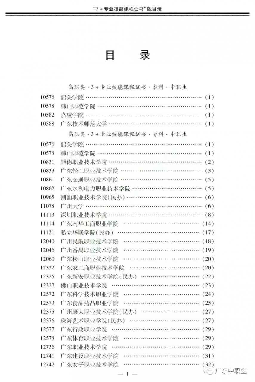 2019年高职高考3+证书填报指南【招生专业目录】出炉