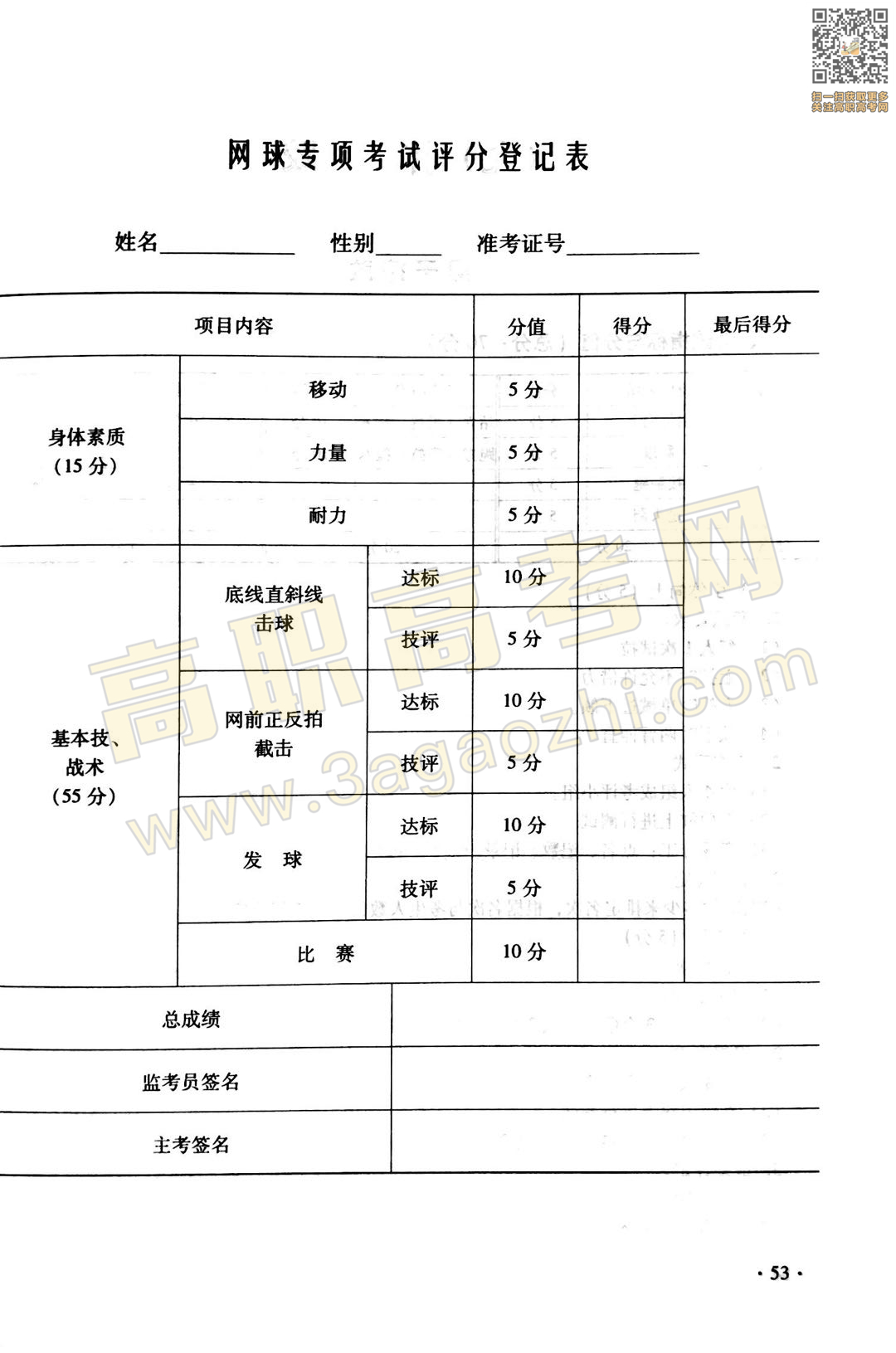 体育证书,2020年广东中职技能课程考试大纲及样题