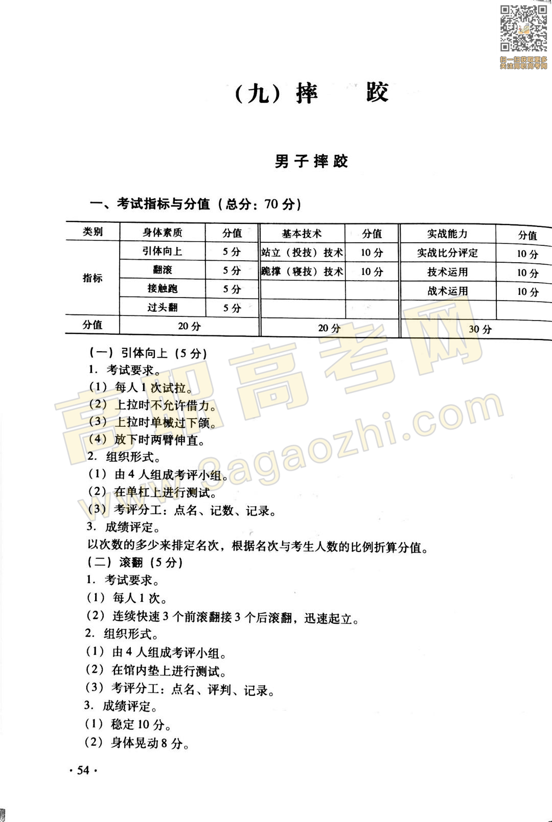 体育证书,2020年广东中职技能课程考试大纲及样题