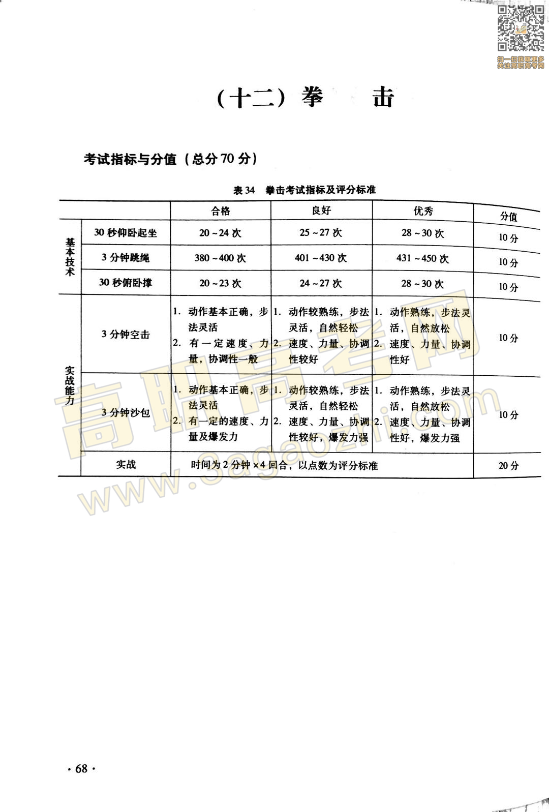 体育证书,2020年广东中职技能课程考试大纲及样题